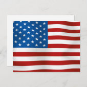Vlag van de Verenigde Staten van Amerika Briefkaart (Voorkant / Achterkant)