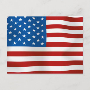 Vlag van de Verenigde Staten van Amerika Briefkaart