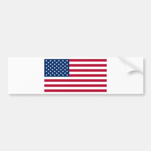 Vlag van de Verenigde Staten van Amerika Bumpersticker (Voorkant)