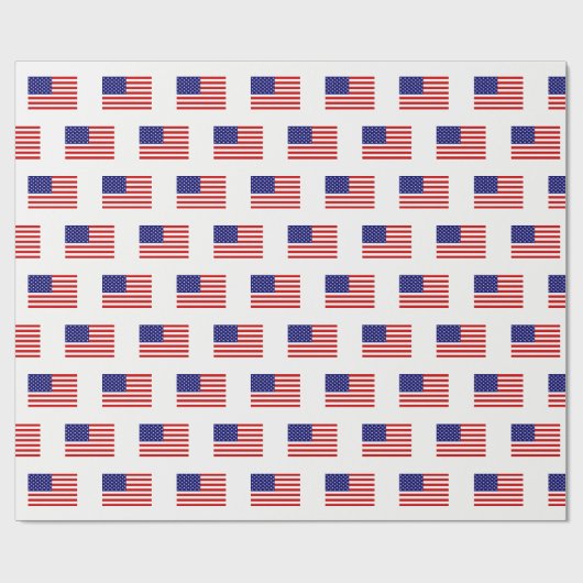 Vlag van de Verenigde Staten van Amerika Cadeaupapier (Vlak)