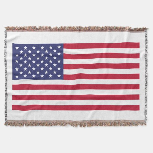 Vlag van de Verenigde Staten van Amerika Deken (Voorkant)