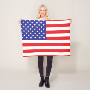 Vlag van de Verenigde Staten van Amerika Fleece Deken