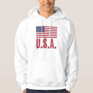 Vlag van de Verenigde Staten van Amerika "Grunge" Hoodie