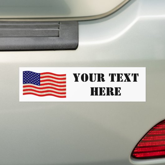 Vlag van de Verenigde Staten van Amerika - grungy Bumpersticker (Op auto)