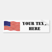 Vlag van de Verenigde Staten van Amerika - grungy Bumpersticker (Voorkant)