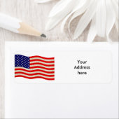 Vlag van de Verenigde Staten van Amerika - grungy Etiket (Insitu)