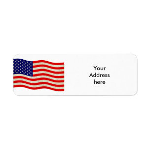 Vlag van de Verenigde Staten van Amerika - grungy Etiket