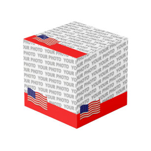 Vlag van de Verenigde Staten van Amerika - grungy Kubus