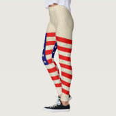 Vlag van de Verenigde Staten van Amerika - grungy Leggings (Links)