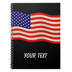 Vlag van de Verenigde Staten van Amerika - grungy Notitieboek