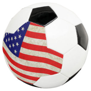 Vlag van de Verenigde Staten van Amerika - grungy Voetbal