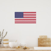 Vlag van de Verenigde Staten van Amerika (klein Po Poster (Keuken)