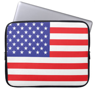 Vlag van de Verenigde Staten van Amerika Laptop Sleeve
