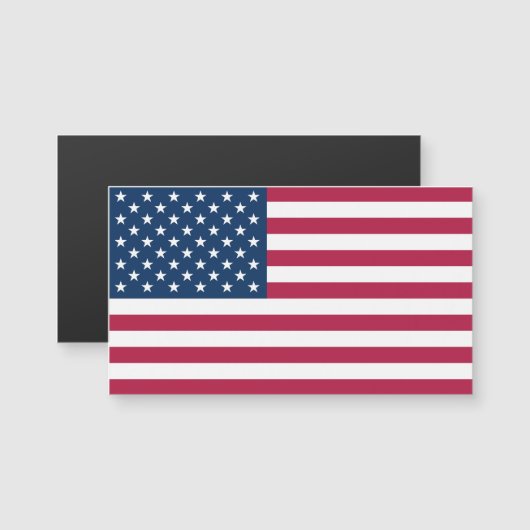 Vlag van de Verenigde Staten van Amerika magnetisc (Voorkant / Achterkant)
