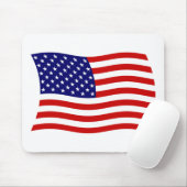 Vlag van de Verenigde Staten van Amerika Muismat (Met muis)