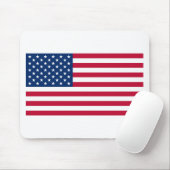 Vlag van de Verenigde Staten van Amerika Muismat (Met muis)