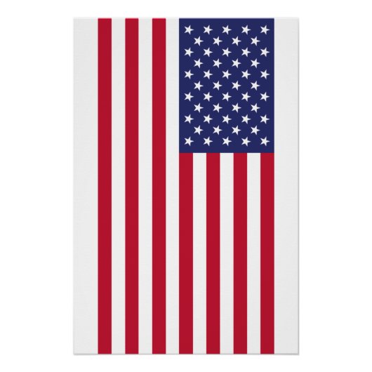 Vlag van de Verenigde Staten van Amerika Perfect Poster (Voorkant)