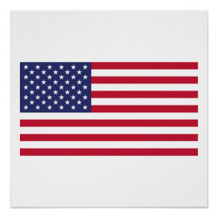Vlag van de Verenigde Staten van Amerika Perfect Poster