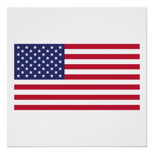 Vlag van de Verenigde Staten van Amerika Perfect Poster (Voorkant)