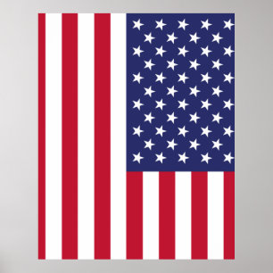 Vlag van de Verenigde Staten van Amerika Poster