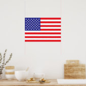Vlag van de Verenigde Staten van Amerika Poster (Keuken)