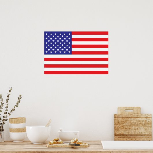 Vlag van de Verenigde Staten van Amerika Poster (Keuken)