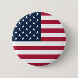 Vlag van de Verenigde Staten van Amerika Ronde Button 5,7 Cm