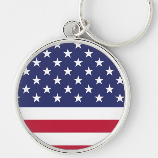 Vlag van de Verenigde Staten van Amerika Sleutelhanger (Voorkant)