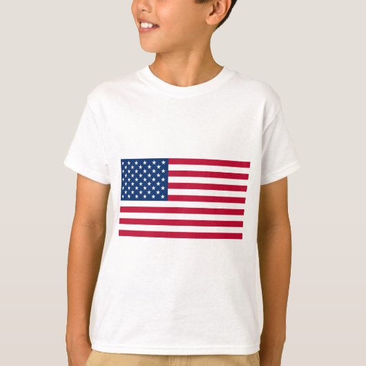 Vlag van de Verenigde Staten van Amerika T-shirt (Voorkant)