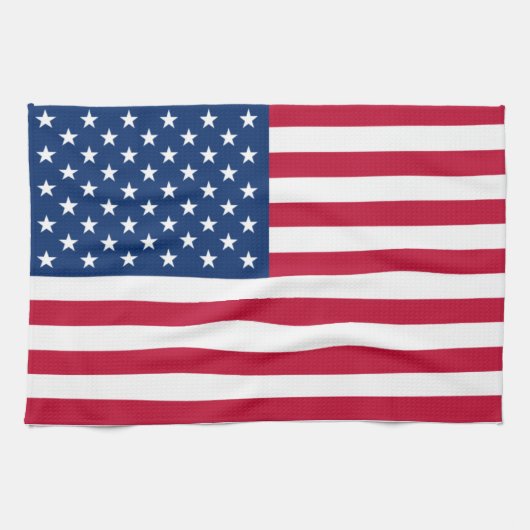 Vlag van de Verenigde Staten van Amerika Theedoek (Horizontaal)