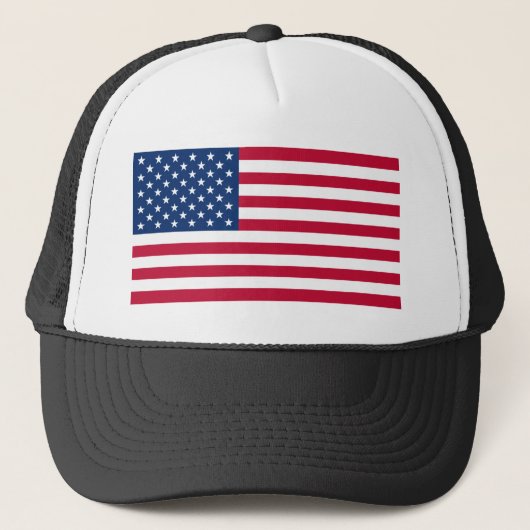 Vlag van de Verenigde Staten van Amerika Trucker Pet (Voorkant)