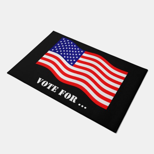 Vlag van de Verenigde Staten van Amerika - uw idee Deurmat (Schuin)