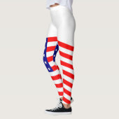 Vlag van de Verenigde Staten van Amerika - uw idee Leggings (Links)