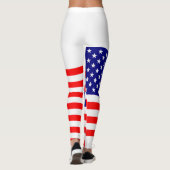 Vlag van de Verenigde Staten van Amerika - uw idee Leggings (Achterkant)