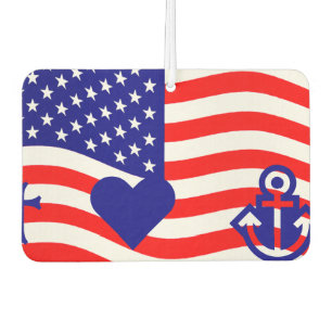 Vlag van de Verenigde Staten van Amerika - uw idee Luchtverfrisser
