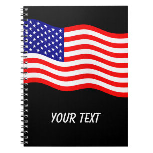 Vlag van de Verenigde Staten van Amerika - uw idee Notitieboek