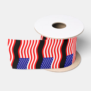 Vlag van de Verenigde Staten van Amerika - uw idee Satijnen Lint