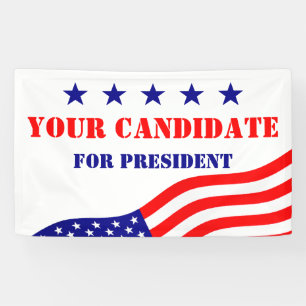 Vlag van de Verenigde Staten van Amerika - uw idee Spandoek
