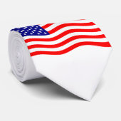 Vlag van de Verenigde Staten van Amerika - uw idee Stropdas (Opgerold)