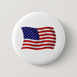 Vlag van de Verenigde Staten van Amerika (VS) knop Ronde Button 5,7 Cm