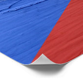Vlag van de verf van Puerto Rico Weathered Paint Poster (Hoek)