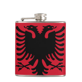 Vlag van de vinylwikkel van Albanië Heupfles