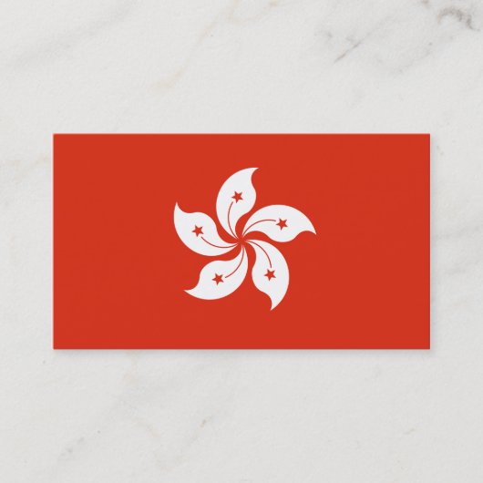 Vlag van de Visitekaartjes van Hongkong (Voorkant)
