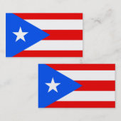 Vlag van de Visitekaartjes van Puerto Rico (Voorkant / Achterkant)