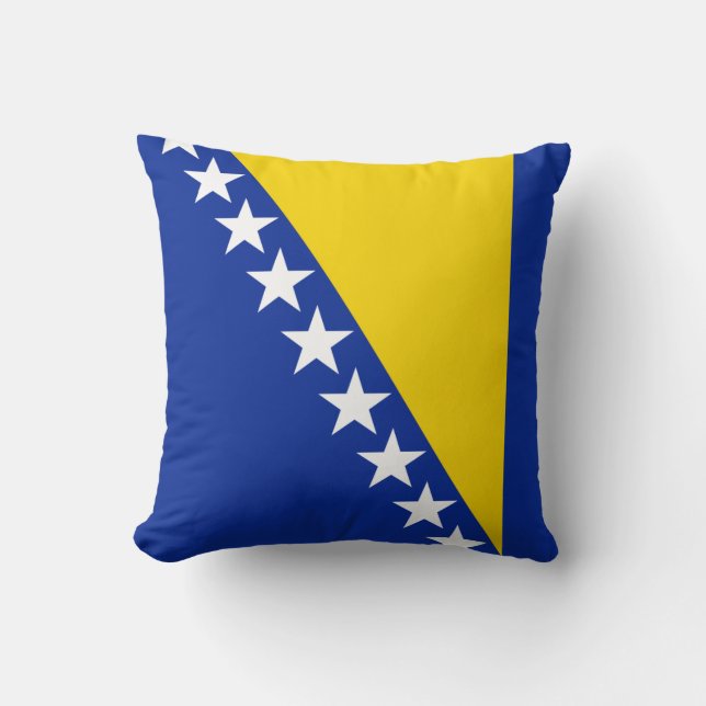 Vlag van de vlag van Bosnië Kussen (Voorkant)