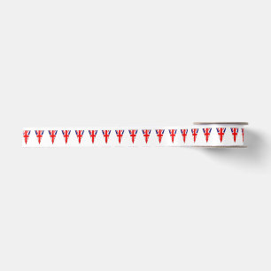 Vlag van de vlag van de Unie de vlag als bundeldri Satijnen Lint