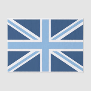 Vlag van de vlag van de Unie in Sky en Navy Blue Tissuepapier