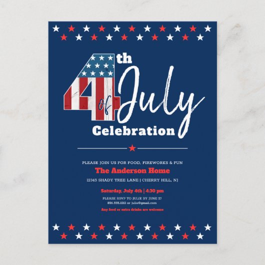 Vlag van de Vlag van de Vlaamse Moderne Rustic Woo Uitnodiging Briefkaart (Voorkant)