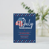 Vlag van de Vlag van de Vlaamse Moderne Rustic Woo Uitnodiging Briefkaart (Staand voorkant)