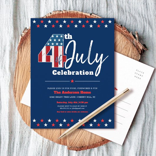 Vlag van de Vlag van de Vlaamse Moderne Rustic Woo Uitnodiging Briefkaart